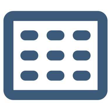 Tablo Kılavuz kontur vektör simgesi