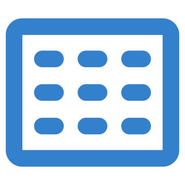 Tablo Kılavuz kontur vektör simgesi