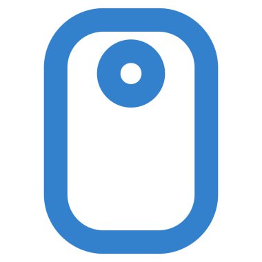 Etiketi kontur vektör simgesi