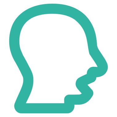 Esneme Kafa vuruşu vektör simgesi