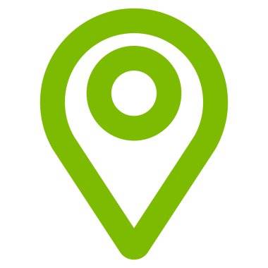 Harita işaretçi kontur vektör simgesi