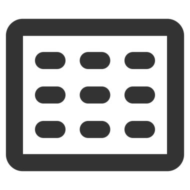 Tablo Kılavuz kontur vektör simgesi