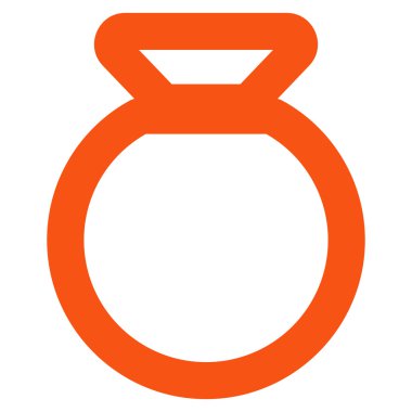 Çuval kontur vektör simgesi