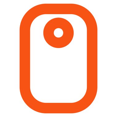 Etiketi kontur vektör simgesi