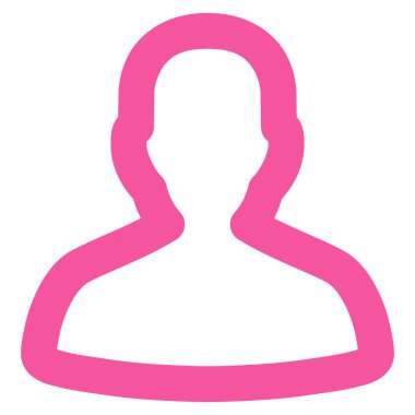 Kişi kontur vektör simgesi