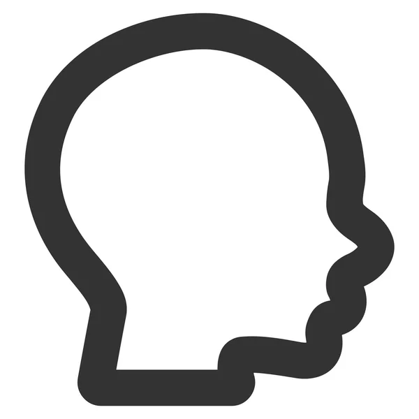 Boy Head Stroke Vector Icono — Archivo Imágenes Vectoriales