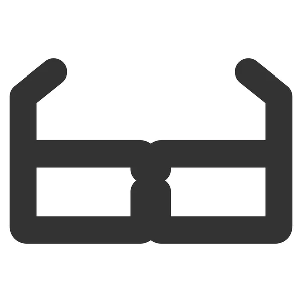 Bril lijn Vector Icon — Stockvector