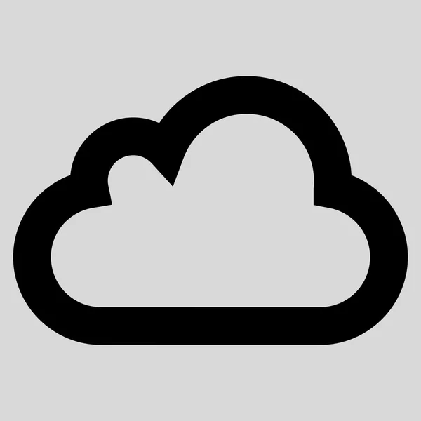 Cloud Stroke Glyph Icono — Foto de Stock