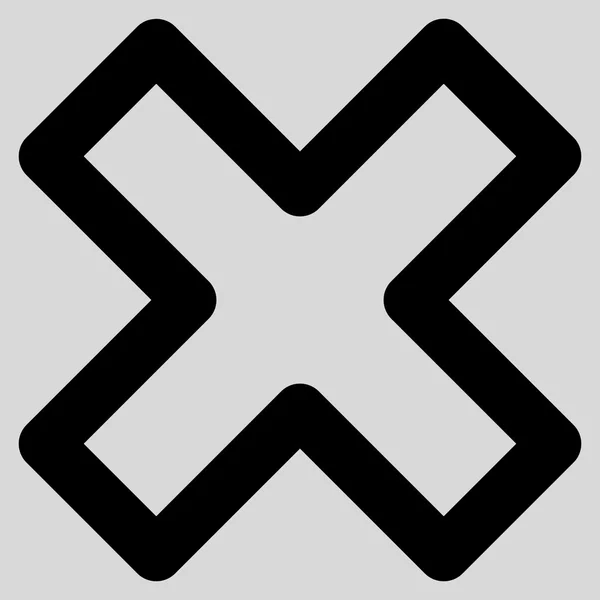 Löschen x-cross stroke glyph icon — Stockfoto