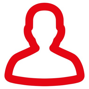 Kişi kontur vektör simgesi