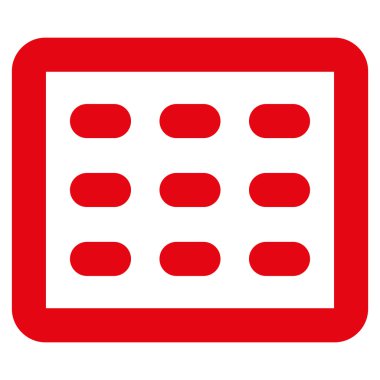 Tablo Kılavuz kontur vektör simgesi