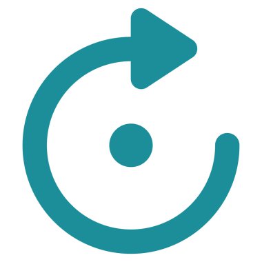 Döndürme kontur vektör simgesi