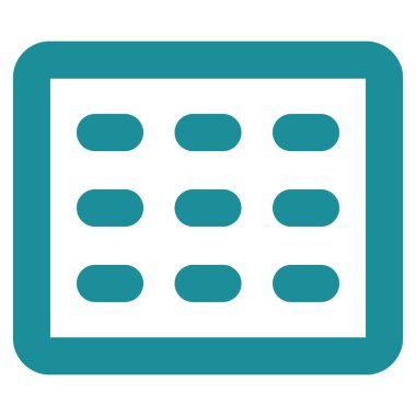 Tablo Kılavuz kontur vektör simgesi