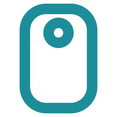 Etiketi kontur vektör simgesi