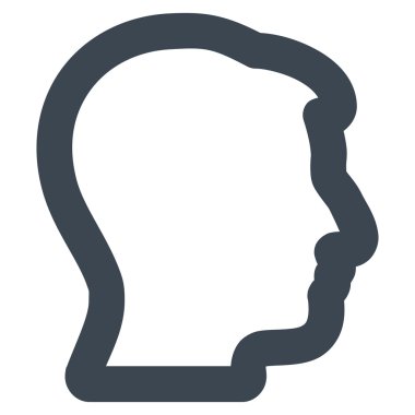 Kafa vuruşu vektör simge profil