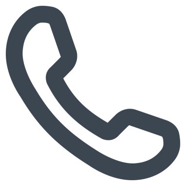 Telefon alıcı kontur vektör simgesi