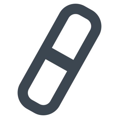 Hap kontur vektör simgesi