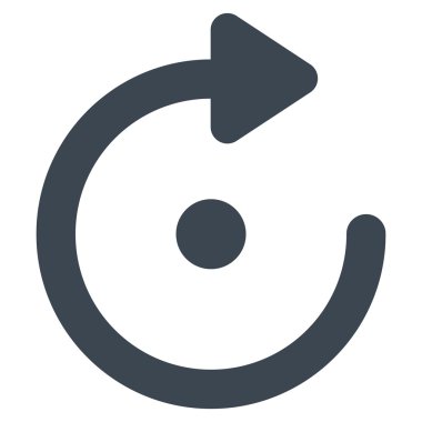 Döndürme kontur vektör simgesi