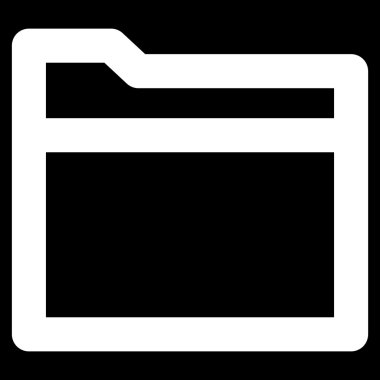 Klasör kontur vektör simgesi