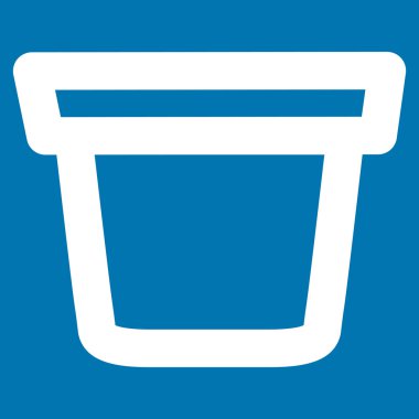 Kova kontur vektör simgesi