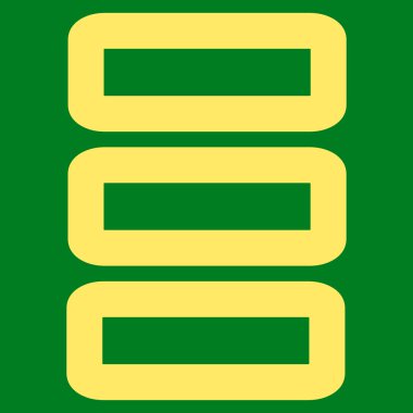 Veritabanı kontur vektör simgesi