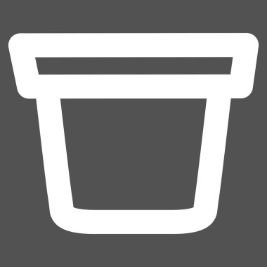 Kova kontur vektör simgesi