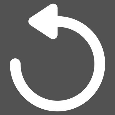 Döndürme sol kontur vektör simgesi