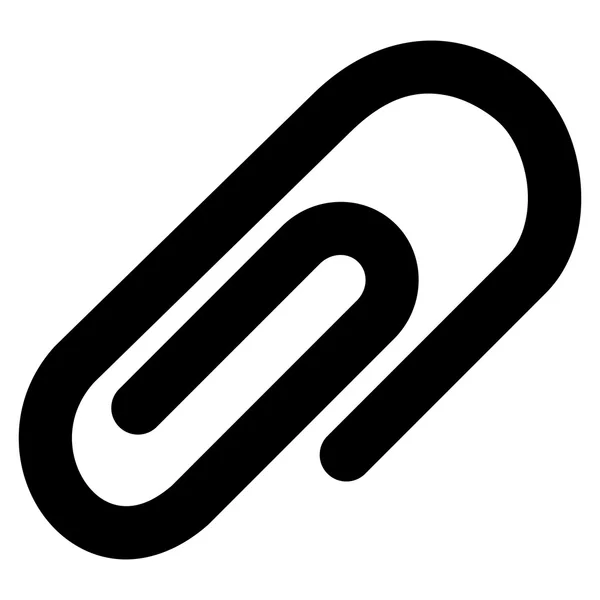 Büroklammerstrich-Vektor-Symbol — Stockvektor