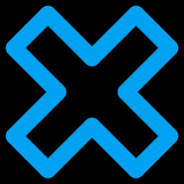 Excluir X-Cross Stroke Vector Icon — Vetor de Stock