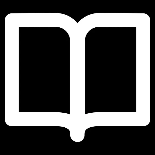 Åpen bok Slagvektor Icon – stockvektor