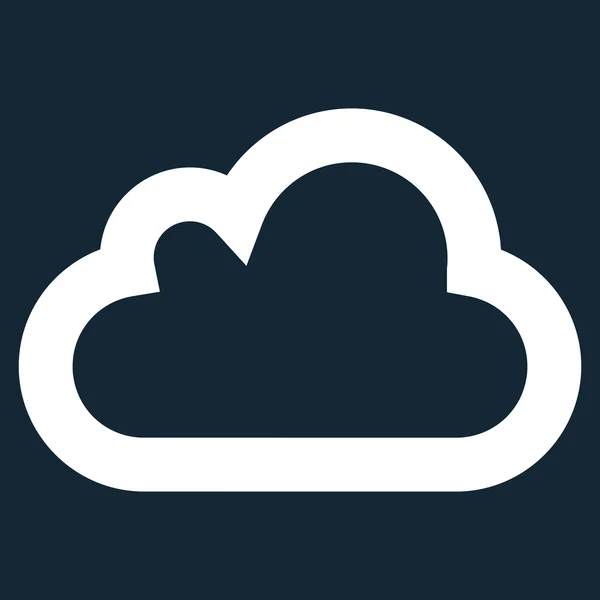 Cloud Stroke Vector Icono — Vector de stock