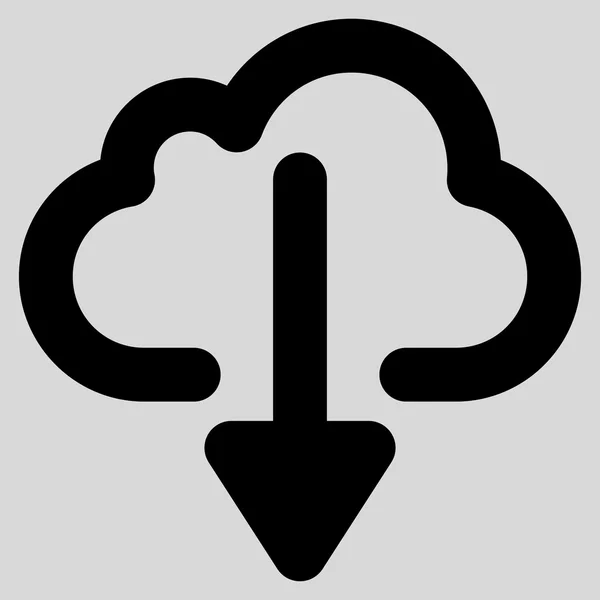 Ikona chmury pobierania udar wektor — Wektor stockowy