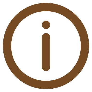 Bilgi kontur vektör simgesi