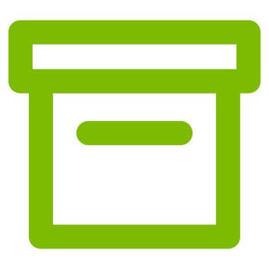 Kutusu kontur vektör simgesi