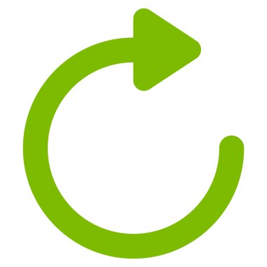 Döndür sağ kontur vektör simgesi