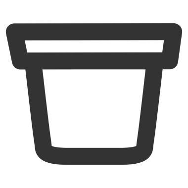 Kova kontur vektör simgesi