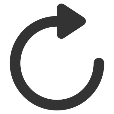 Döndür sağ kontur vektör simgesi