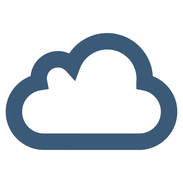 Cloud Stroke Vector Icono — Vector de stock