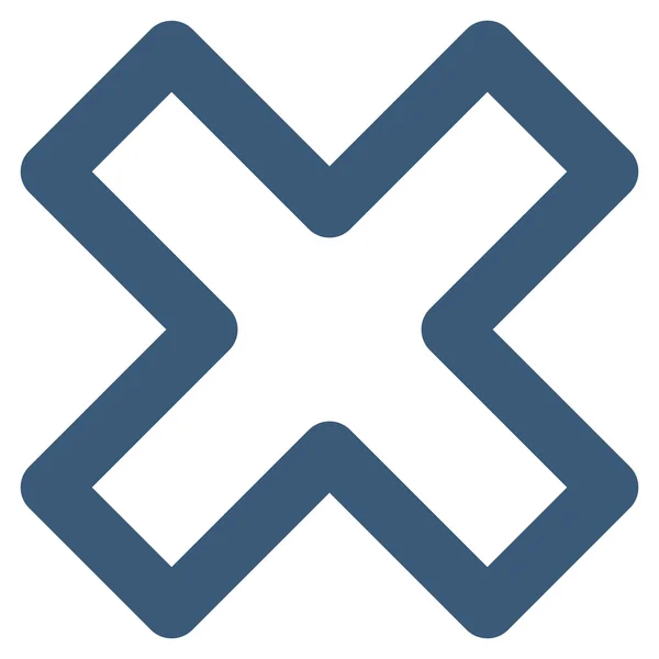 Удалить значок вектор X-Cross инсульта — Векторное изображение