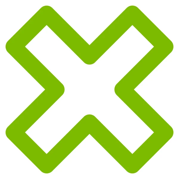 Excluir X-Cross Stroke Vector Icon — Vetor de Stock