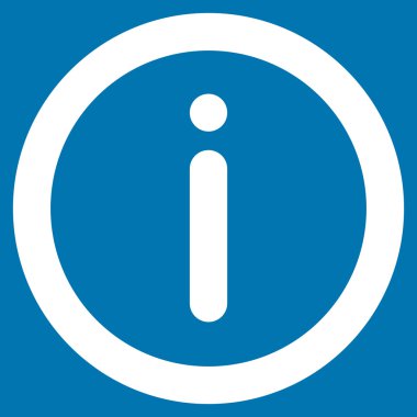 Bilgi kontur glif simgesi