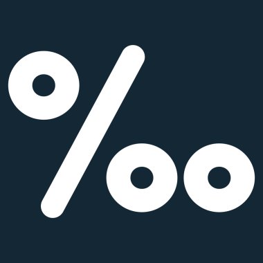 Permille kontur glif simgesini