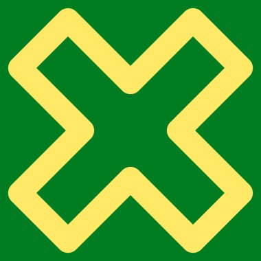 X-Cross kontur glif simgesini silmek