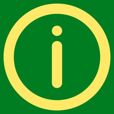 Bilgi kontur glif simgesi