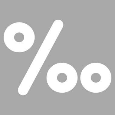 Permille kontur glif simgesini