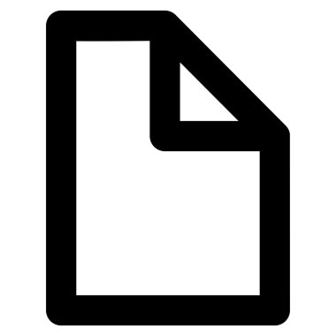 Belge sayfa kontur glif simgesini