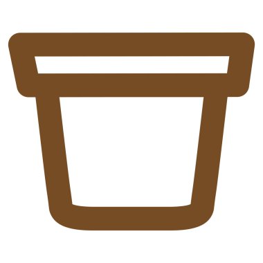 Kova kontur glif simgesini