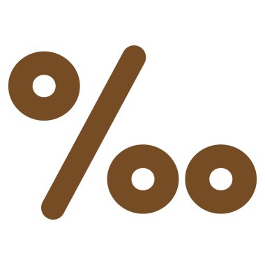 Permille kontur glif simgesini