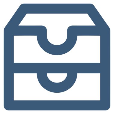 Hesap kutuları kontur glif simgesini