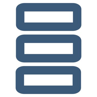 Veritabanı kontur glif simgesini